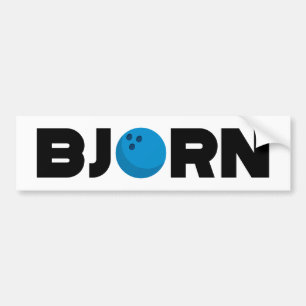 Bjorn bowling bumper sticker