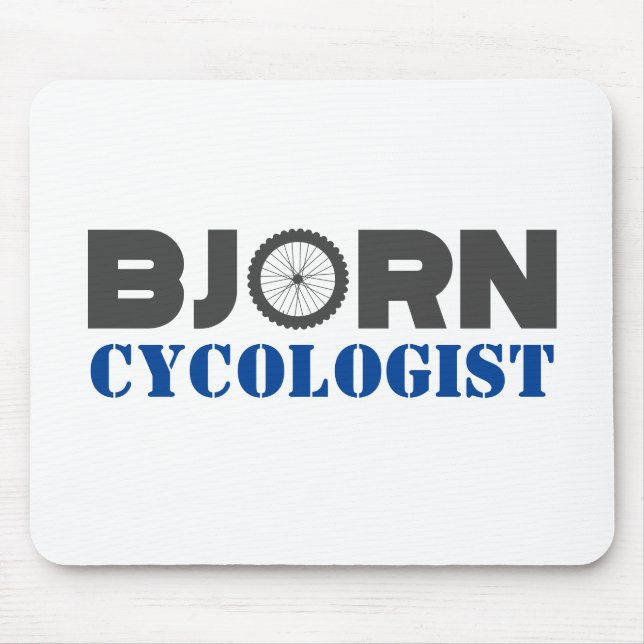 Bjorn Mountain Biker Mouse Pad (Front)