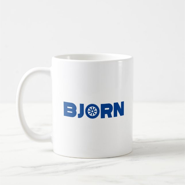 Bjorn Petrol Head Coffee Mug (Left)