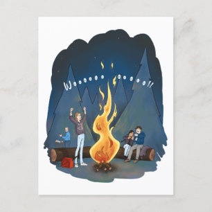 Bjornstad A&C Bonfire Postcard