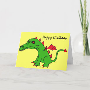 BK - Funny dragon birthday card
