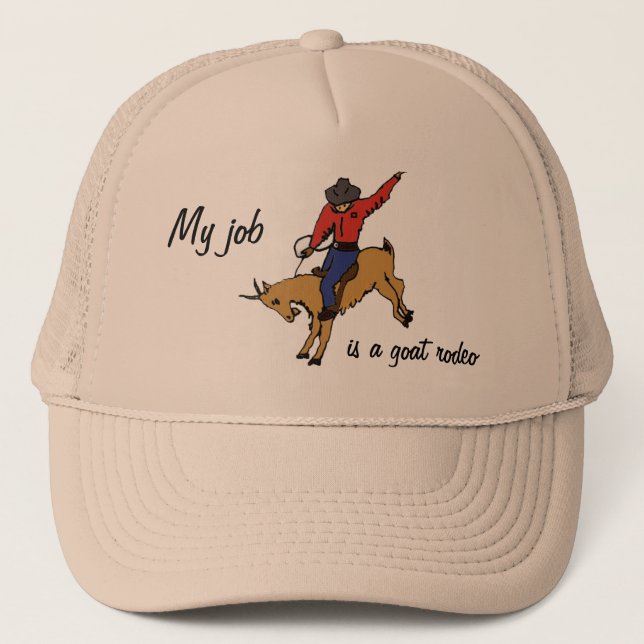 BK- Goat Rodeo Job Hat (Front)