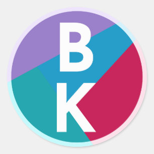 Bk Logo Classic Round Sticker