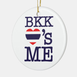 BKK LOVE'S ME CERAMIC ORNAMENT