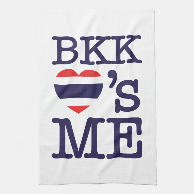 BKK LOVE'S ME TEA TOWEL (Vertical)