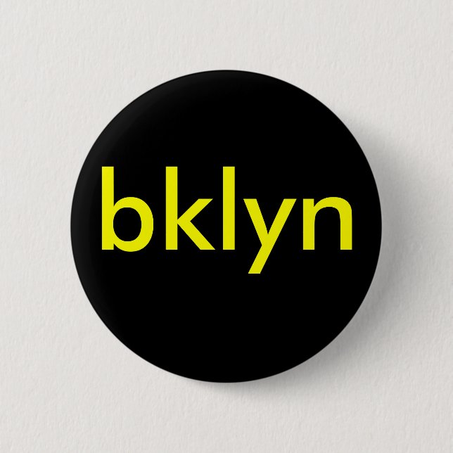 bklyn button black/yellow (Front)