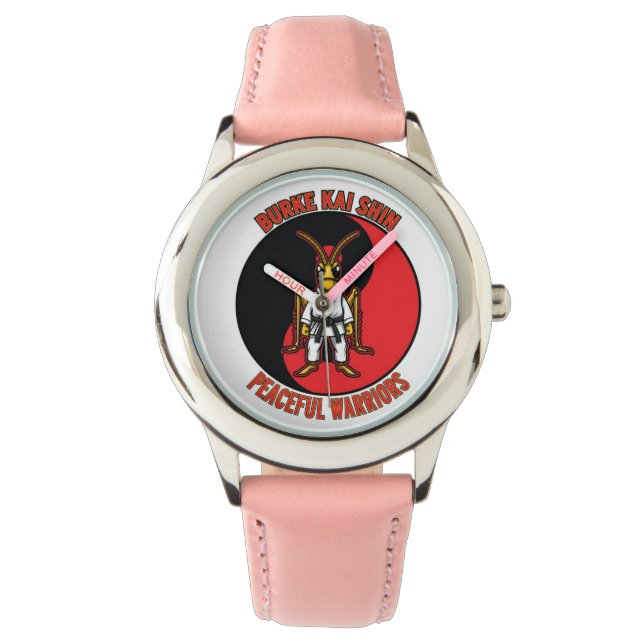 BKSMA WOMANS WATCH WITH PINK STRAP (Front)