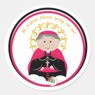 Bl. Fulton Sheen Classic Round Sticker