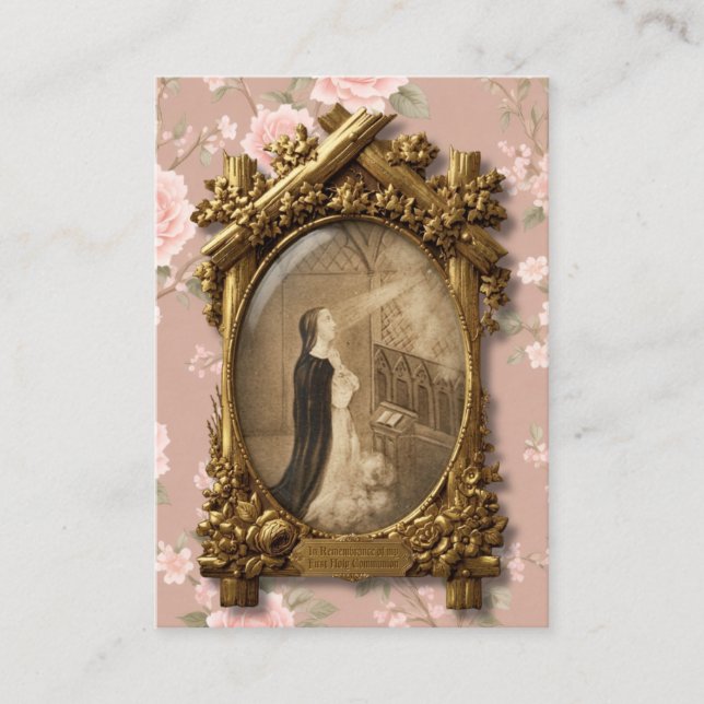 Bl. Imelda First Holy Communion Remembrance Card (Front)