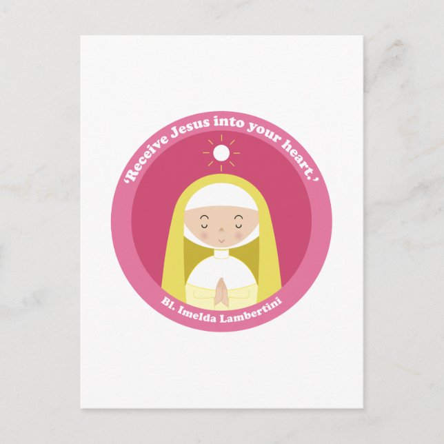 Bl. Imelda Lambertini Postcard (Front)