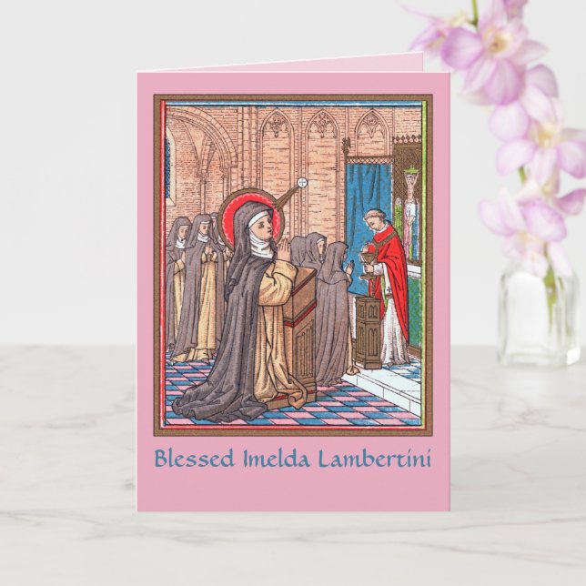 Bl. Imelda Lambertini's Miracle (VVP 010)  Card (Orchid)