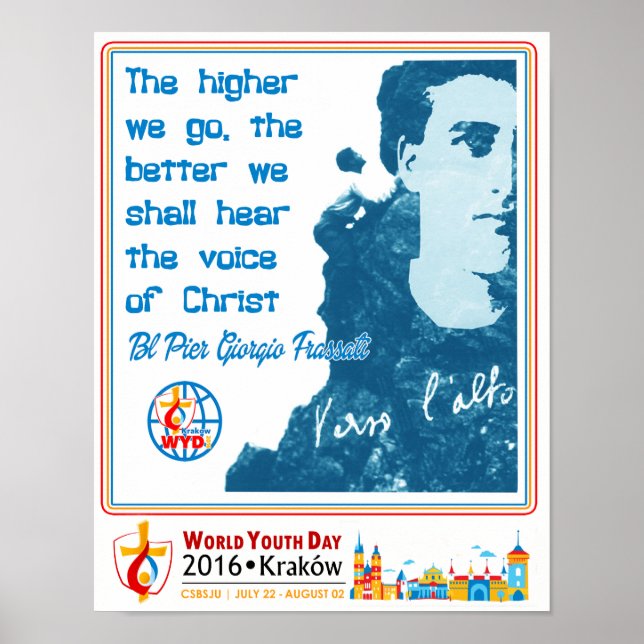 BL PIER GIORGIO FRASSATI WORLD YOUTH DAY 2016 POSTER (Front)