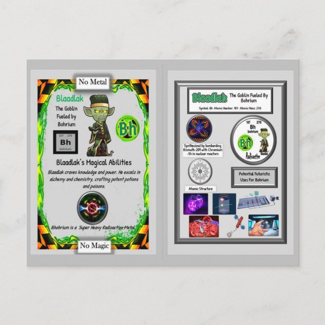 Blaadlak Presents Bohrium Trading Card (Front)