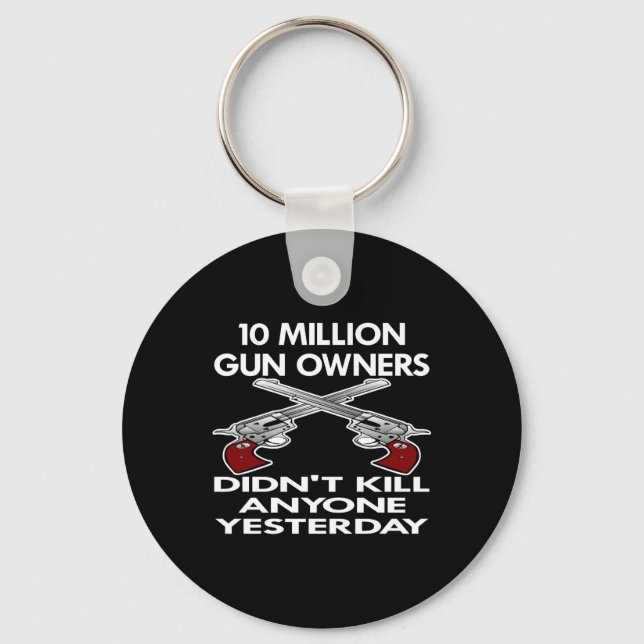 Black 10 Million Gun Owners Kill Key Ring (Front)