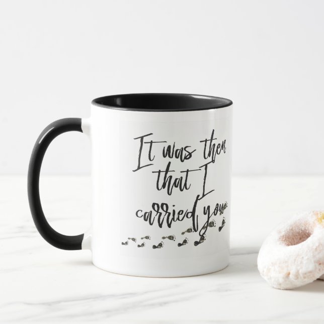 Black 11 oz Combo Mug (With Donut)
