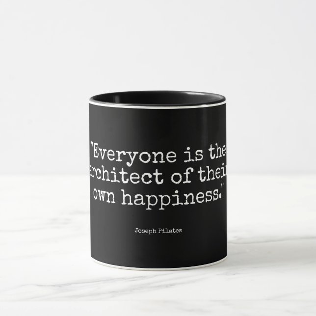 Black 11 oz Combo Mug | Pilates Quotes 2 (Center)