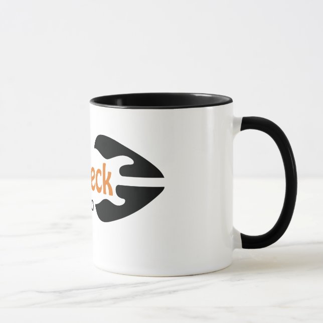Black 11 oz Ringer Mug | Craig Beck Guitar Studio (Right)