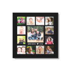 Black 13 Photo Collage Family Name Personalised