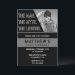 Black 16th birthday invitations The Man The Legend<br><div class="desc">Black 16th birthday invitations The Man The Legend Simple Elegant</div>