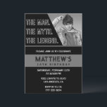 Black 16th birthday invitations The Man The Legend<br><div class="desc">Black 16th birthday invitations The Man The Legend Simple Elegant</div>