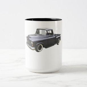 Black 1956 Chevrolet Pickup Two-Tone Coffee Mug