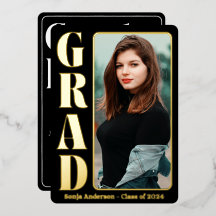 Black 1 Photo Modern Grad Party