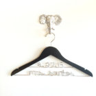 Black 2 Line Wedding Dress Hanger