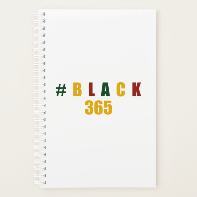 Black 356 Days A Year Black History Month Planner (Front)