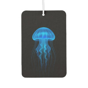 Black 4 Luxe Car Air Fresheners, Blue Jellyfish Freshener