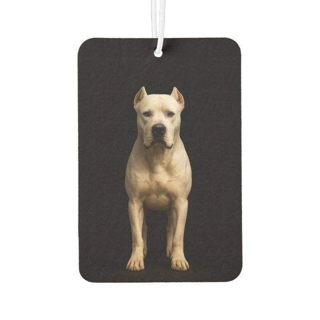 Black 4 Luxe Car Air Fresheners Bold Dog Argentino (Back)