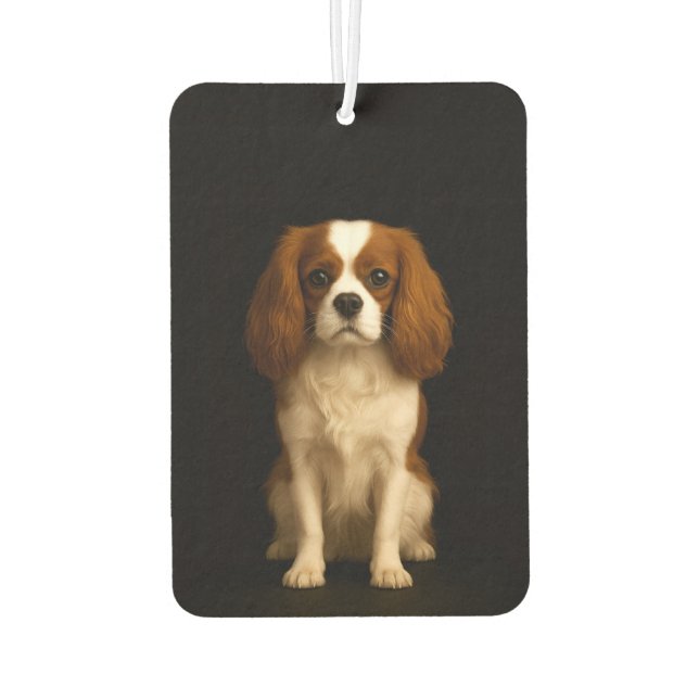 Black 4 Luxe Car Air Fresheners Cavalier Spaniel (Back)