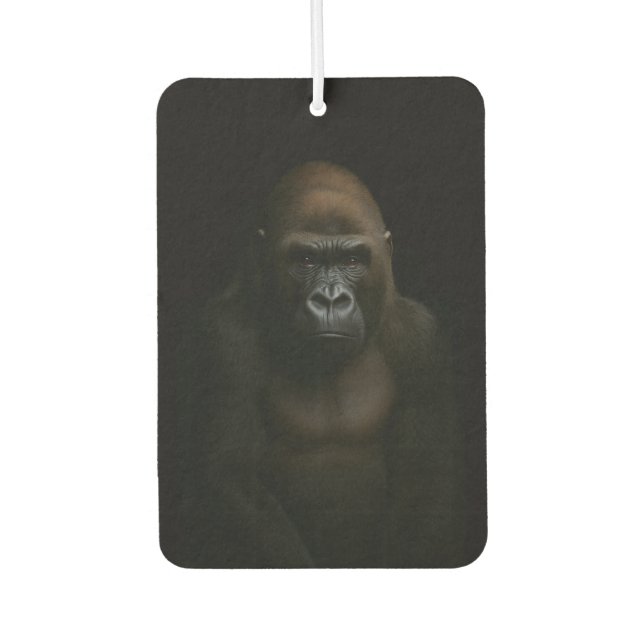 Black 4 Luxe Car Air Fresheners, Gorilla Car Air Freshener (Front)