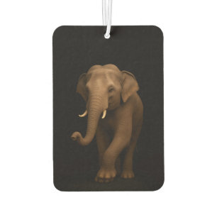 Black 4 Luxe Car Air Fresheners, Indian Elephant Car Air Freshener