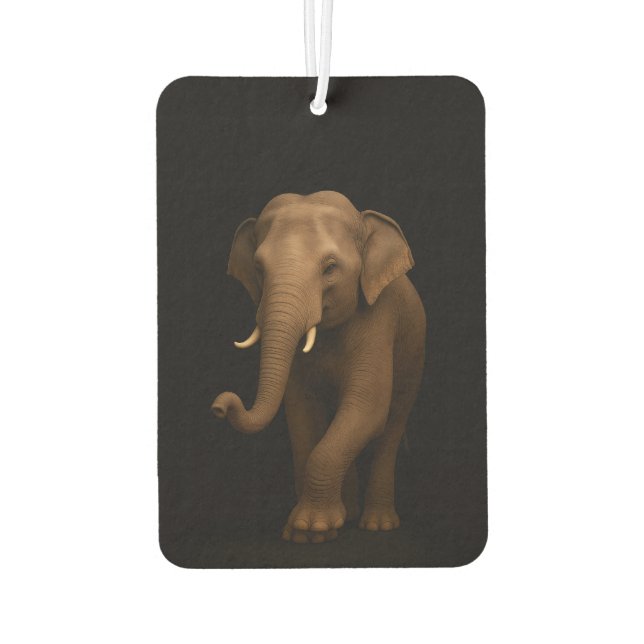 Black 4 Luxe Car Air Fresheners, Indian Elephant Car Air Freshener (Back)