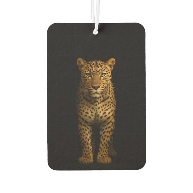 Black 4 Luxe Car Air Fresheners Majestic Leopard (Back)