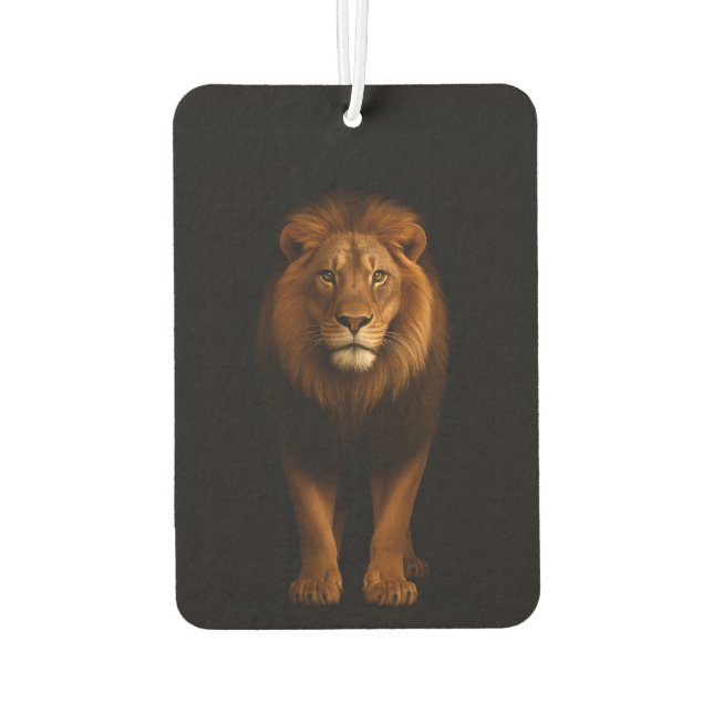 Black 4 Luxe Car Air Fresheners, Majestic Lion Freshener (Back)
