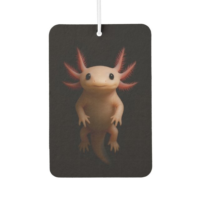 Black 4 Luxe Car Air Fresheners, Mexican Axolotl Freshener (Front)