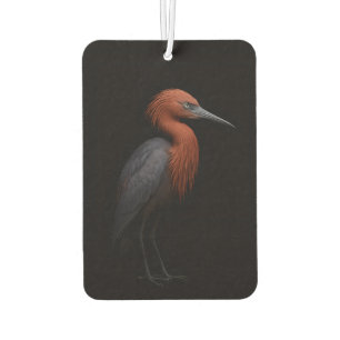 Black 4 Luxe Car Air Fresheners, Reddish Egret Car Air Freshener