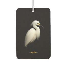 Black 4 Luxe Car Air Fresheners, Snowy Egret Freshener