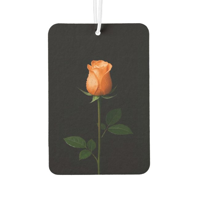 Black 4 Luxe Car Air Fresheners Sunset Orange Rose (Back)