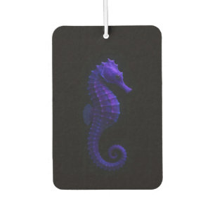 Black 4 Luxe Car Air Fresheners, Violet Seahorse Freshener