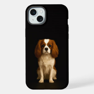 Black 4 Luxe, Cavalier Spaniel iPhone 15 Plus Case