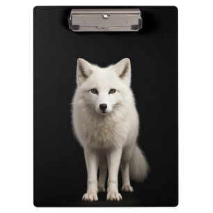 Black 4 Luxe Clipboard, Ivory Arctic Fox Clipboard
