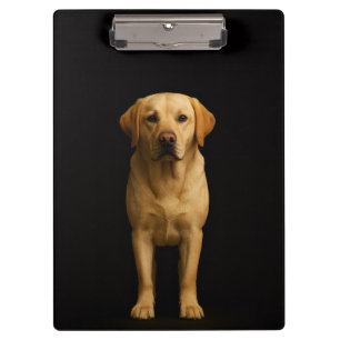 Black 4 Luxe Clipboard, Minimalist Labrador Clipboard