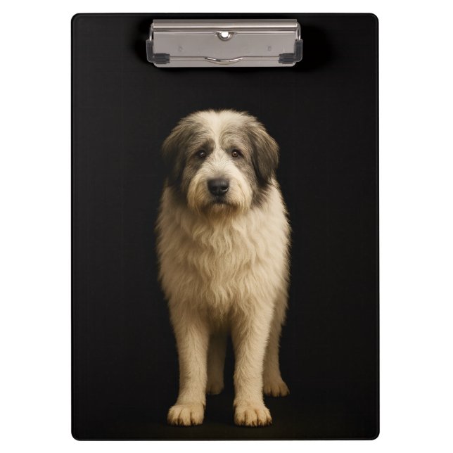 Black 4 Luxe Clipboard, Mioritic Shepherd Clipboard (Front)