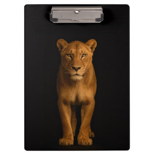 Black 4 Luxe Clipboard, Noble Lioness Clipboard