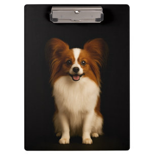 Black 4 Luxe Clipboard, Refined Toy Papillon Clipboard