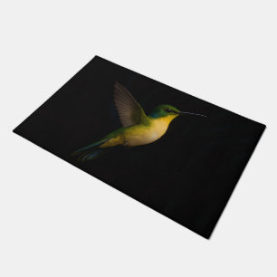 Black 4 Luxe Door Mat with Flying Bird