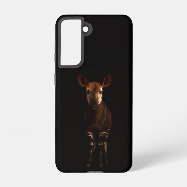 Black 4 Luxe  Galaxy S21 Case, Forest Okapi Samsung Galaxy S21 Case (Back)