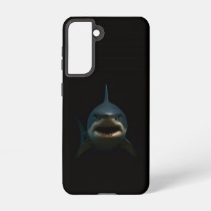 Black 4 Luxe Galaxy S21 Case, Great White Shark Samsung Galaxy Case